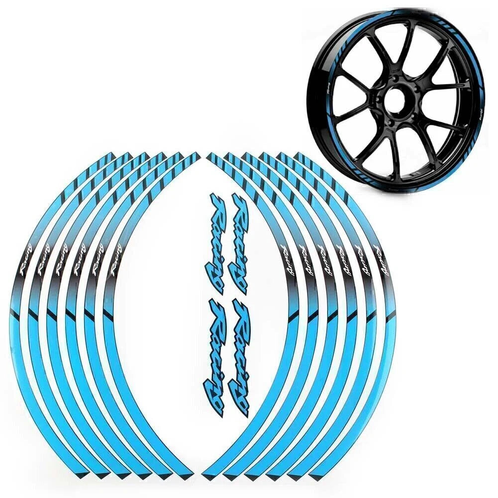 Wheel Rim Tape Decal Stripes for Motorcycle (Universal) 17" 18"