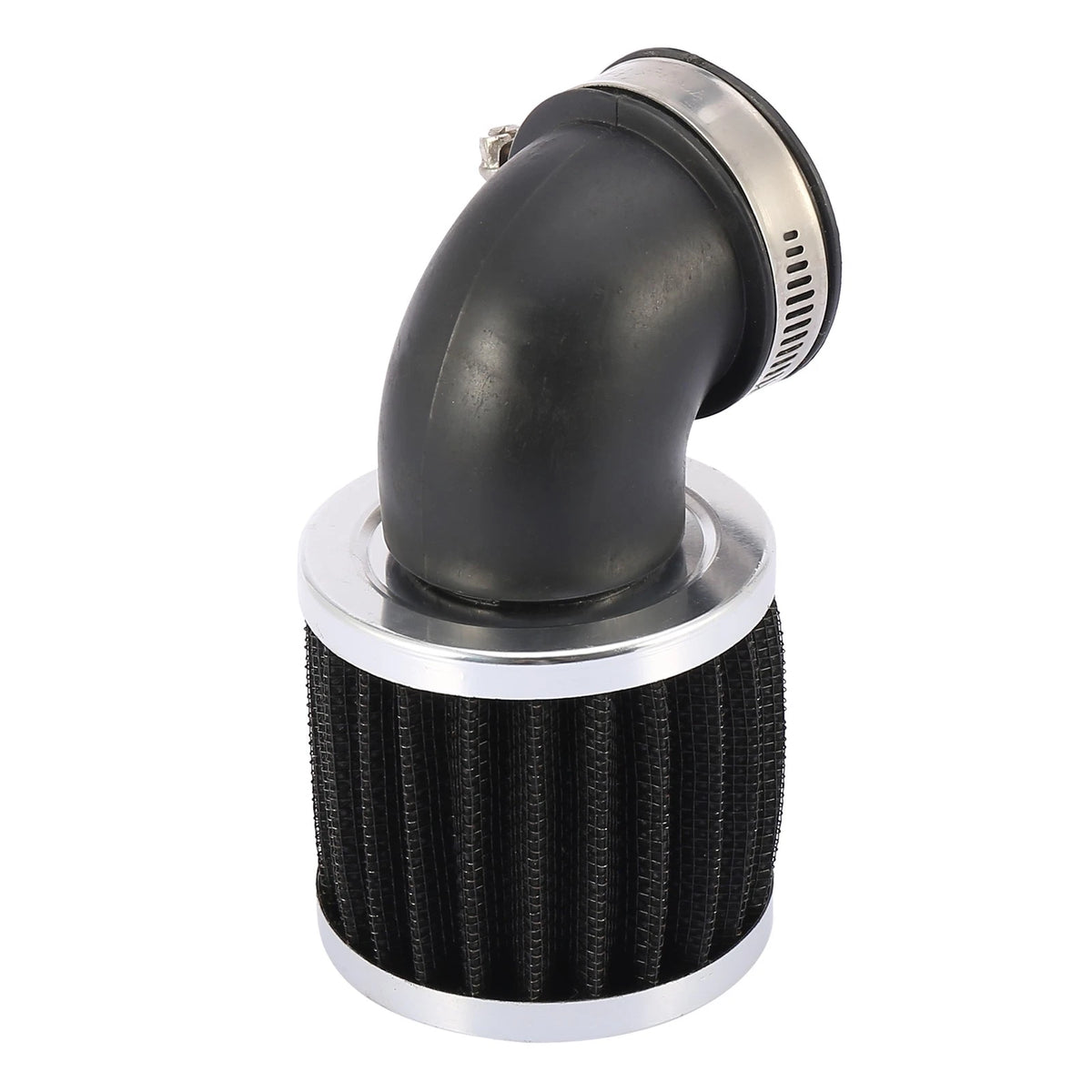 45mm Inlet 90 Degree Bend Clamp-on Air Intake Filter for Universal Motorcycles