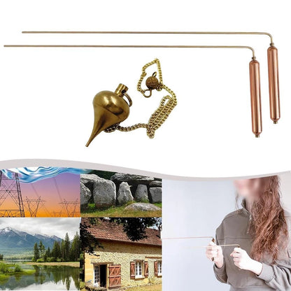2 Piece Copper Divining Rod Set for Sustainable Practice