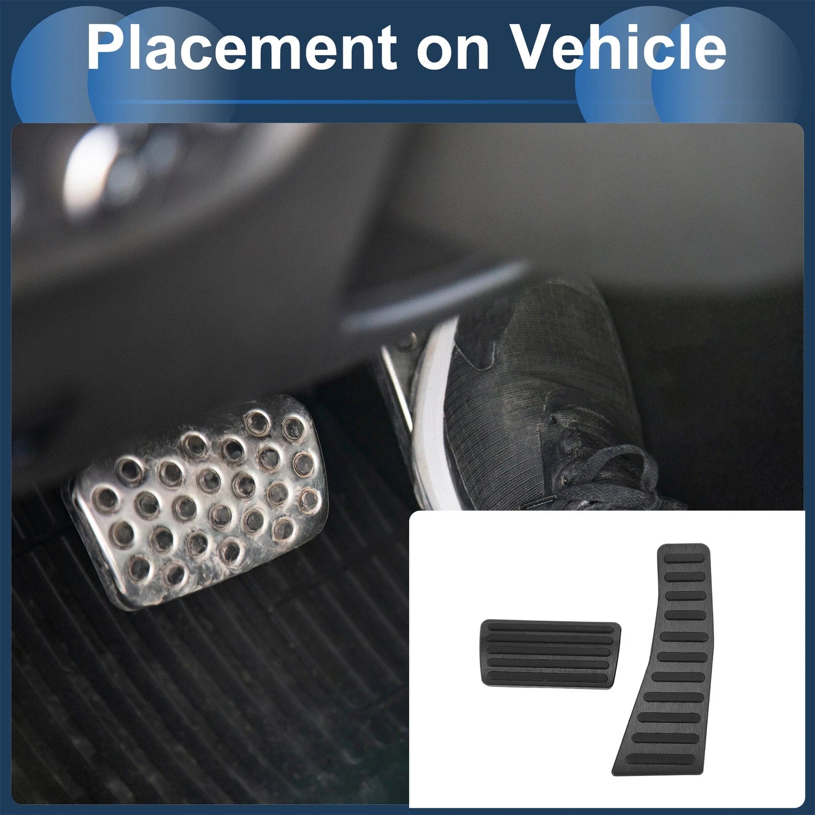 2 Pcs Foot Accelerator Pedal Covers Replacement for Honda Civic (2006–2009)