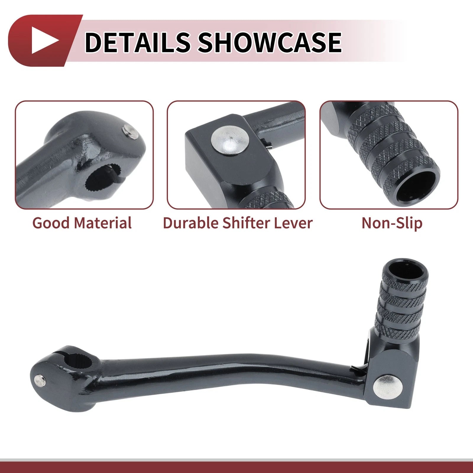 Folding Motorcycle Gear Shifter Lever for Honda CRF50 Titanium Tone (2004–2018)