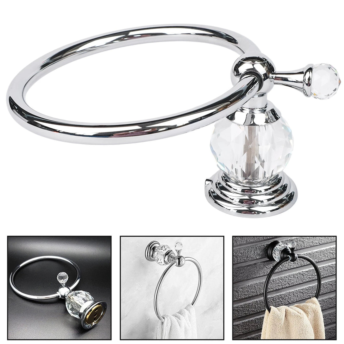 Zinc Alloy Towel Rack for Bathroom Kitchen Wall Mounted