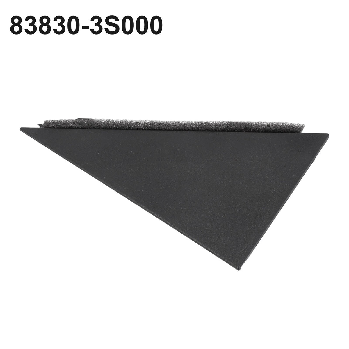 Rear Left Door Pillar Cover for Hyundai Sonata (2009–2014) Black Plastic