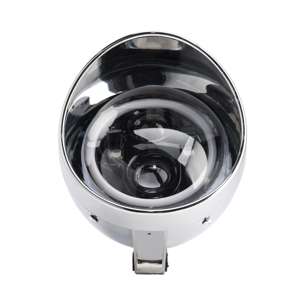 4X Beam Headlight Fog Lamp for Racer Bobber Chopper (Custom Fit)