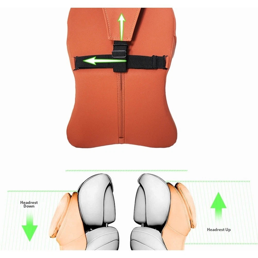 Headrest Pillow for Driving Comfort (Fits Vehicles & Home Office Chairs)