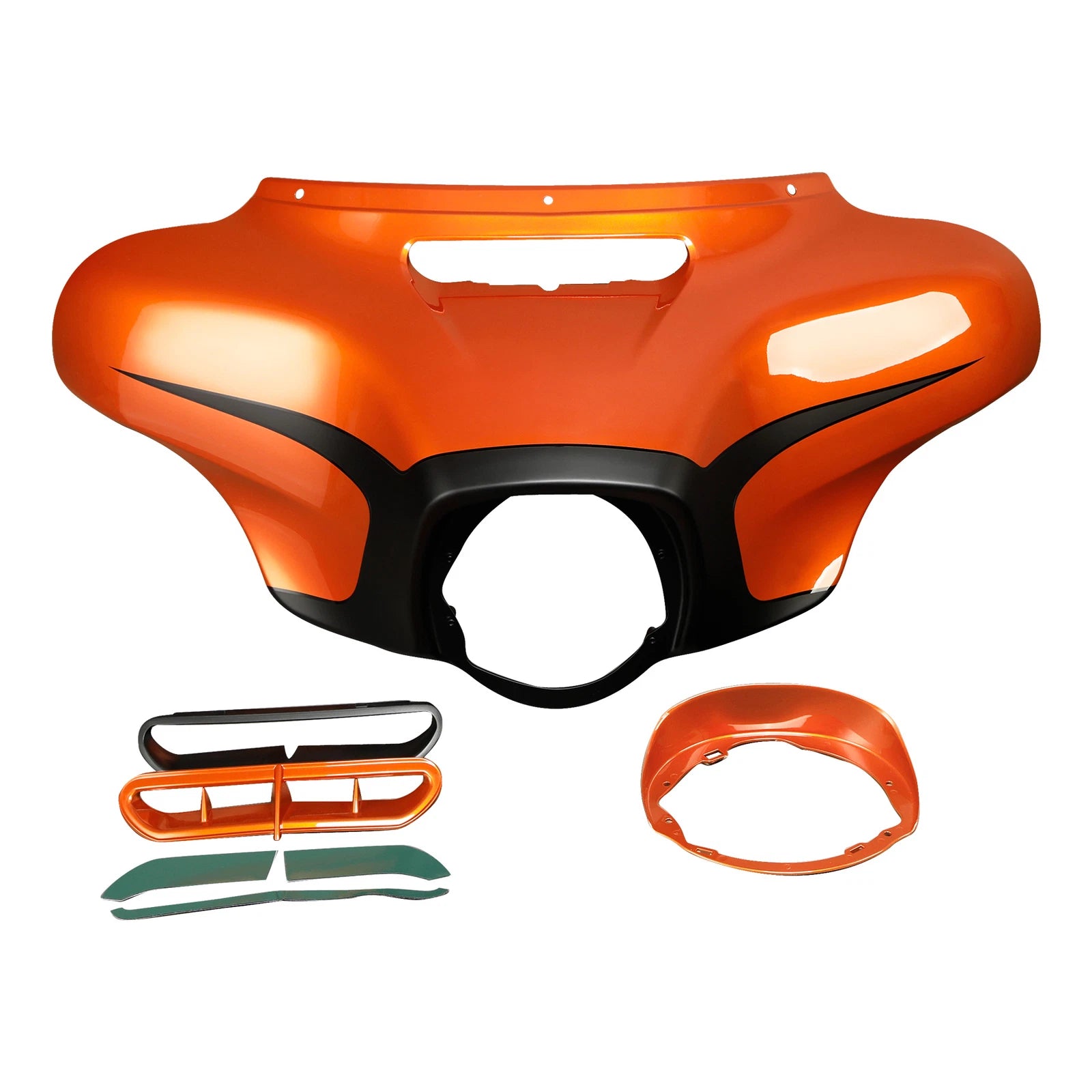 Outer Fairing for Harley Electra Glide (2014–2023) Scorched Orange/Black Denim