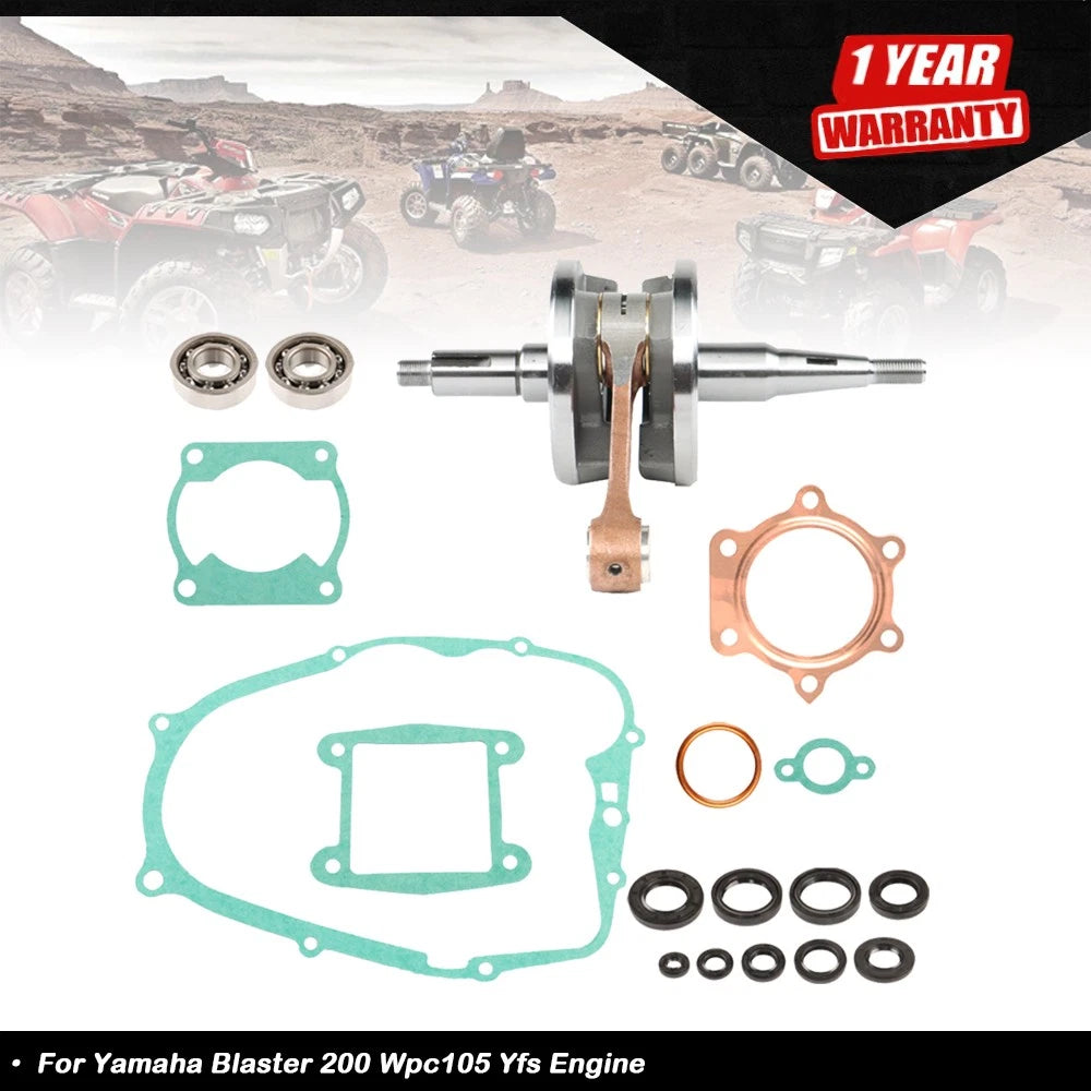 Rebuild Engine Kit for Blaster 200 (1987–2006) - Crankshaft Bearings, Gaskets