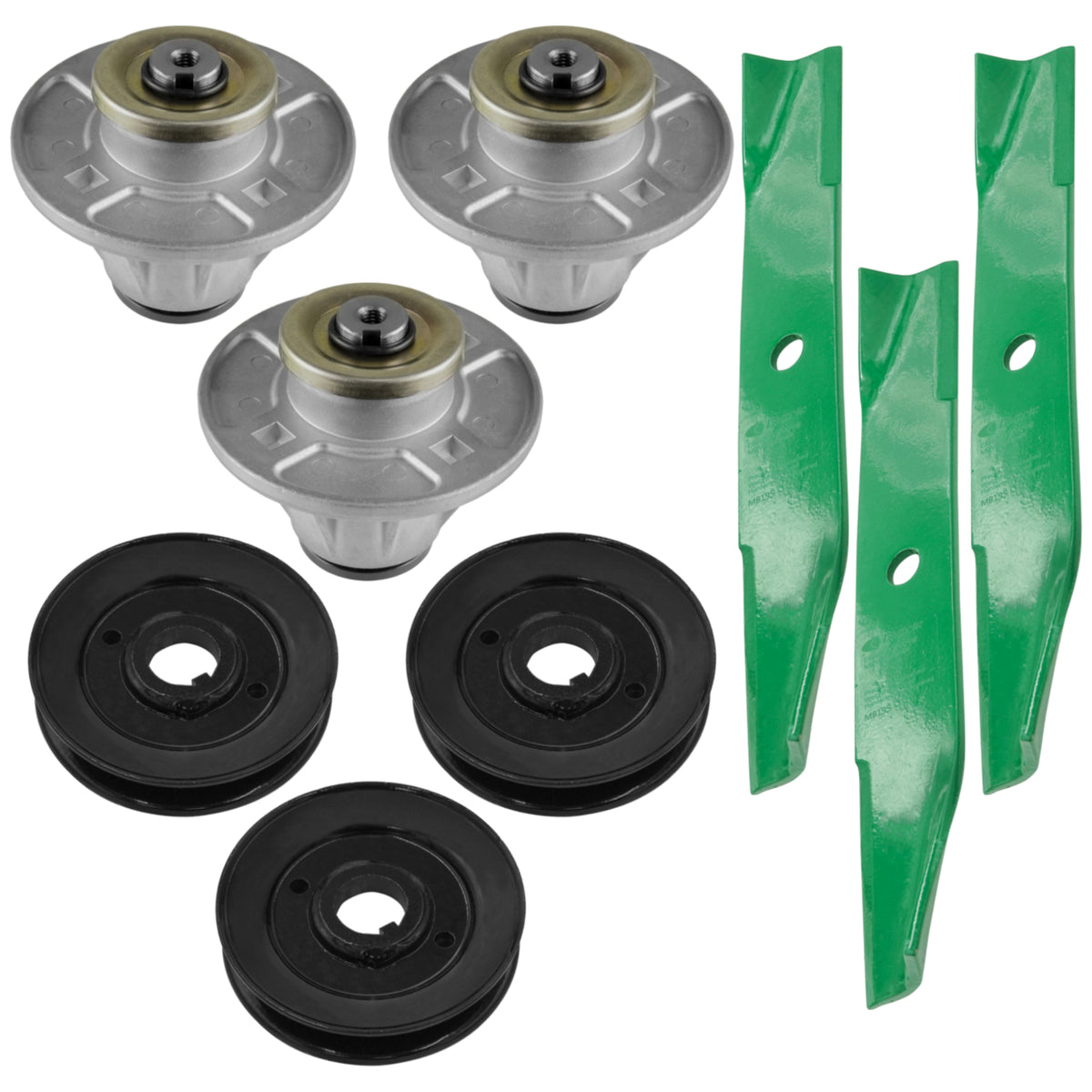 Deck Spindle with Pulley and Blade Replacement for Gravely ZT1840 (2019–2019)