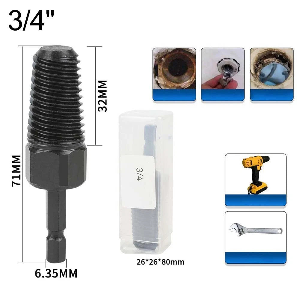 3pcs Hex Shank Removers for Broken Screws (Plumbing Applications)