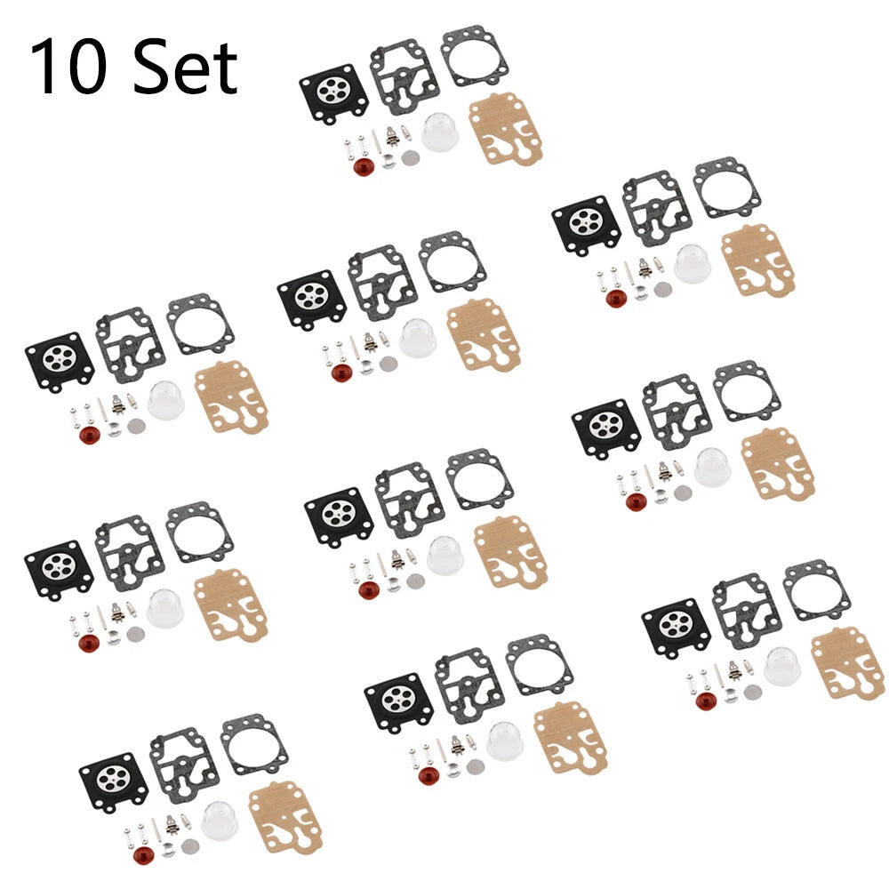 Set of 10 Carburetor Gasket Kits for Honda CG260 CG330 (43CC 52CC)