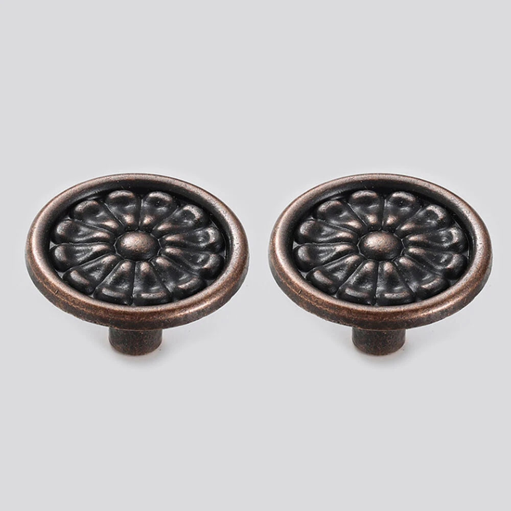 10Pcs Vintage Door Pull Handle Cupboard Cabinet Drawer Knob Hardware Zinc Alloy