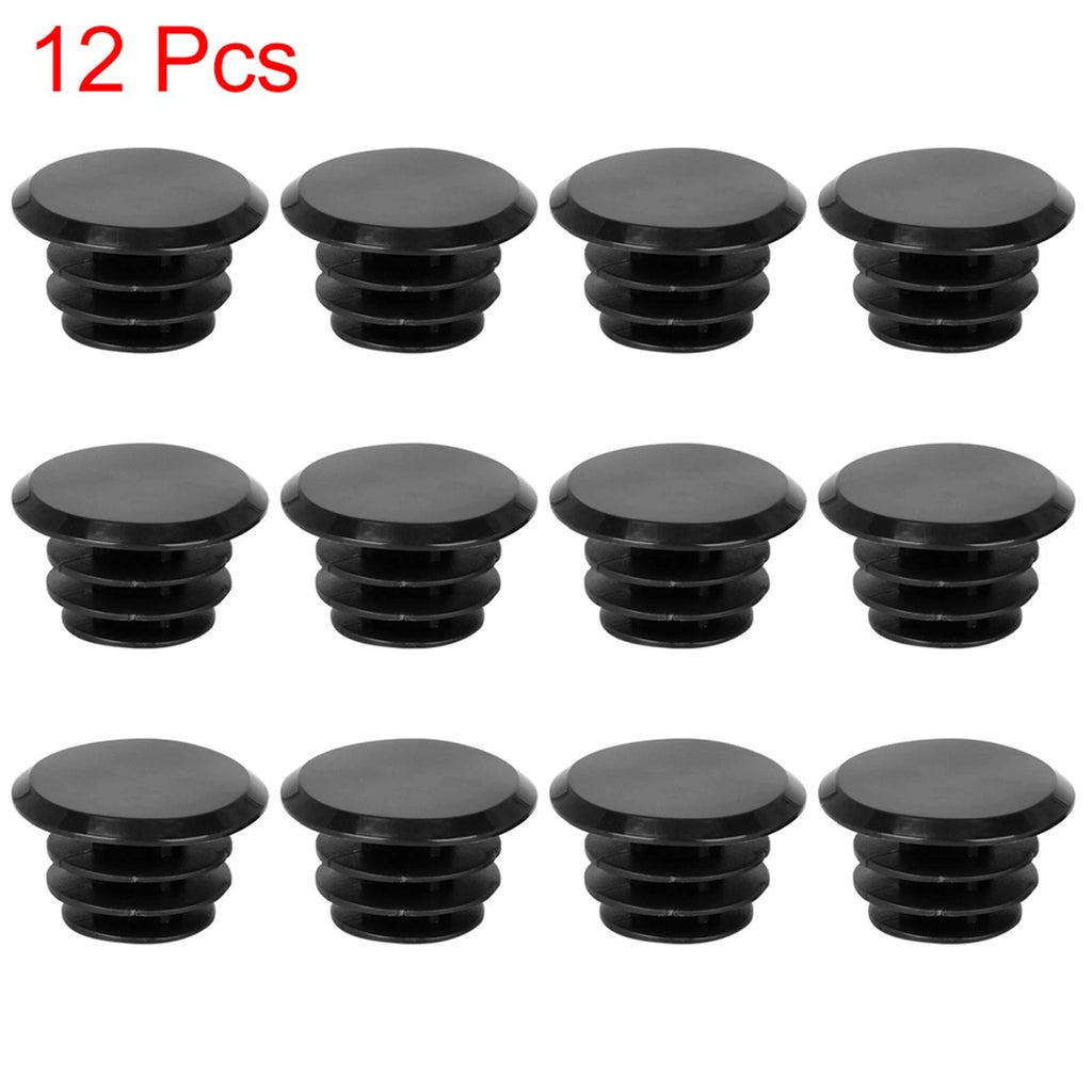 Handlebar End Caps Locking Plugs for Cycling Bike (Black) (12 Pack) (2010–2020)