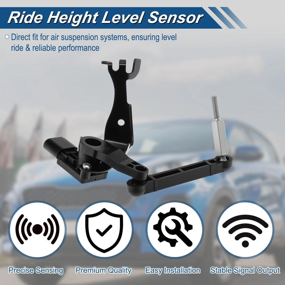Ride Height Sensor for Audi Q5 (2018–2020) 3 Pin Metal Plastic