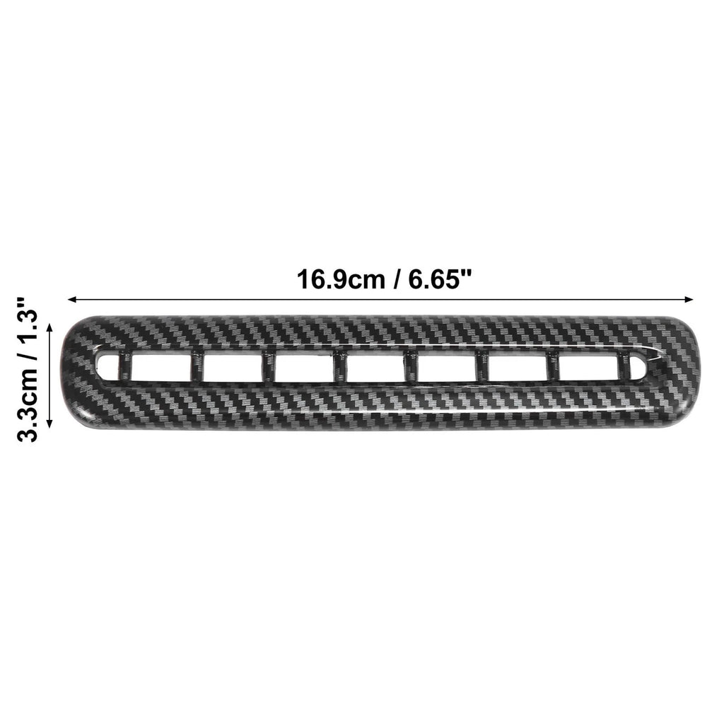 2 Pcs Door AC Outlet Vent Cover Carbon Fiber Pattern for Dodge Challenger (2015–2019)