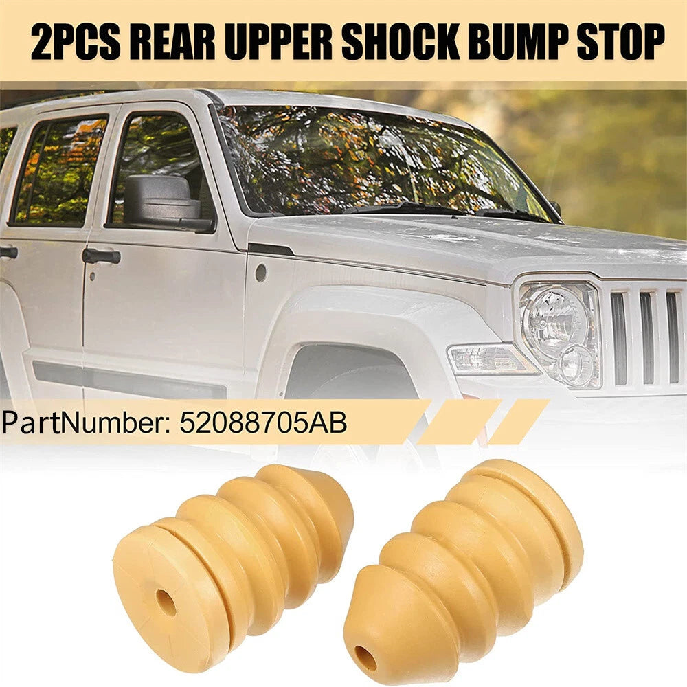 2Pcs Rear Jounce Bumper Buffer Stop Kit 52088705AB for Jeep Liberty (2002–2007)