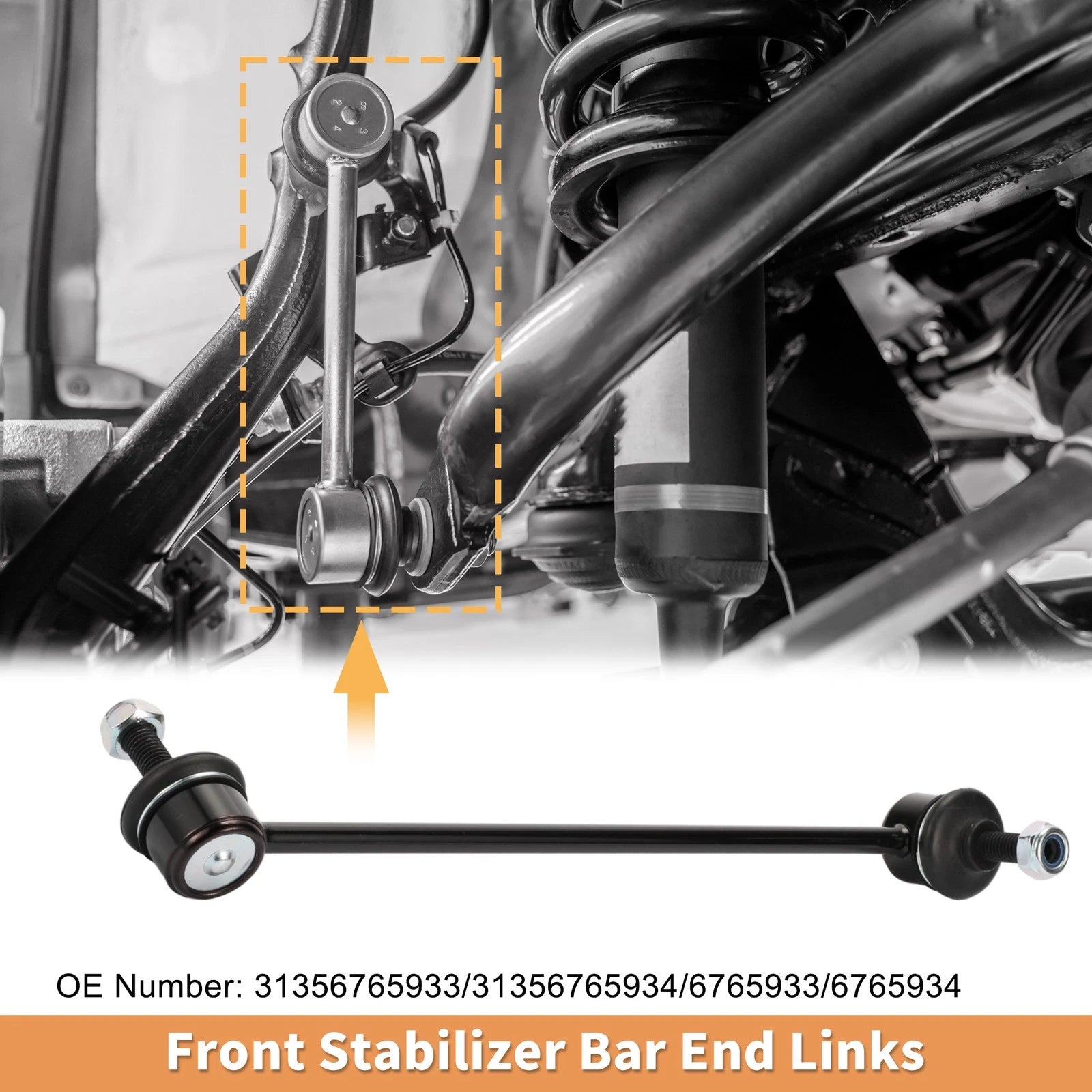 2PCS Front Stabiliser Sway Bar Link Replacement for BMW 3 Series (2004–2013)