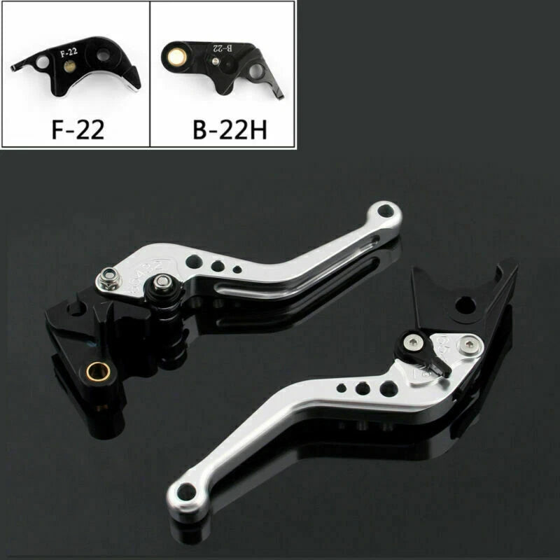 Short Brake & Clutch Lever for BMW S1000RR S1000R (2015–2018) (F-22/B-22H) Silver T9