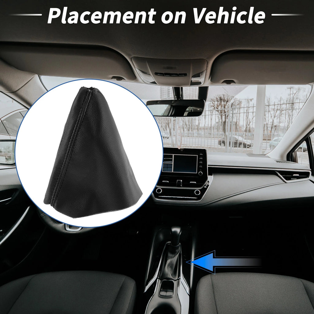Gear Shift Stick Gaiter for Audi A6 C6 (2004–2011) Black Leather