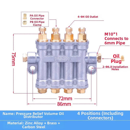 Grease Oil Distributor for Steel Mill and Foundry Lubrication Systems