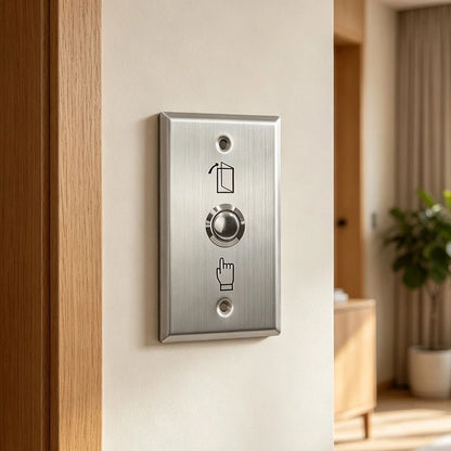 Stainless Steel Exit Button for Standard Electric Strike Units