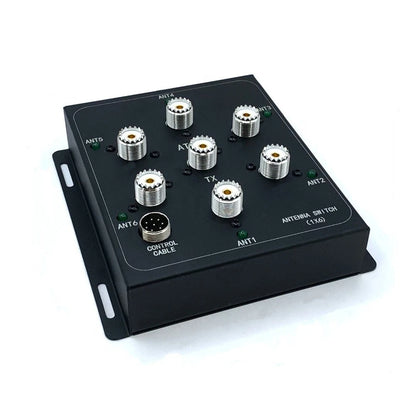 6-Way Coaxial Switch Kit for AT16 (12V Input) with DC5525 Cable and GX16 Connectors