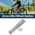 Bicycle Spoke Nipples Set 195mm Galvanized Steel for Universal Use (Universal)