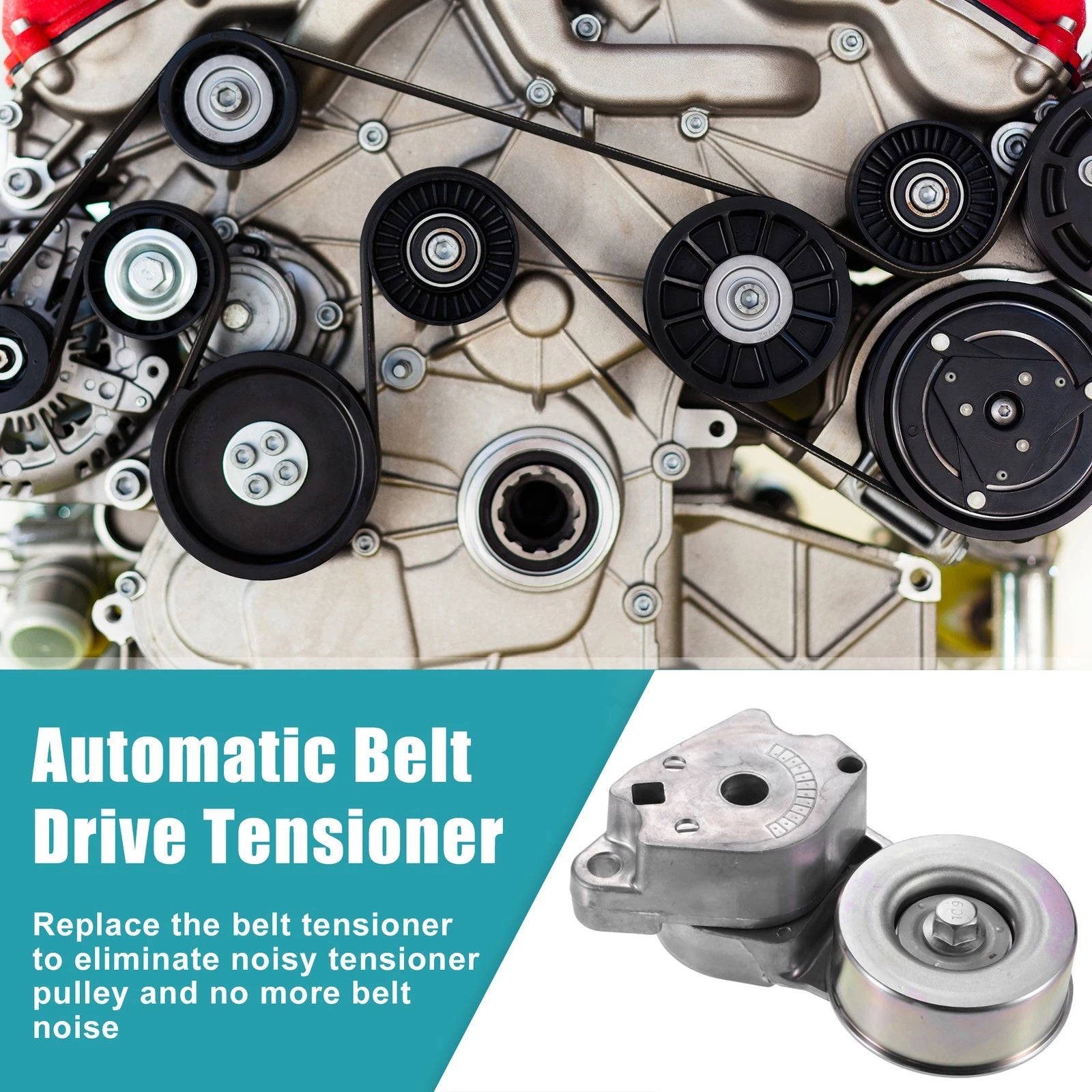 Belt Tensioner Assembly Replacement for Mitsubishi L200 Triton KA KB (2005–2015)