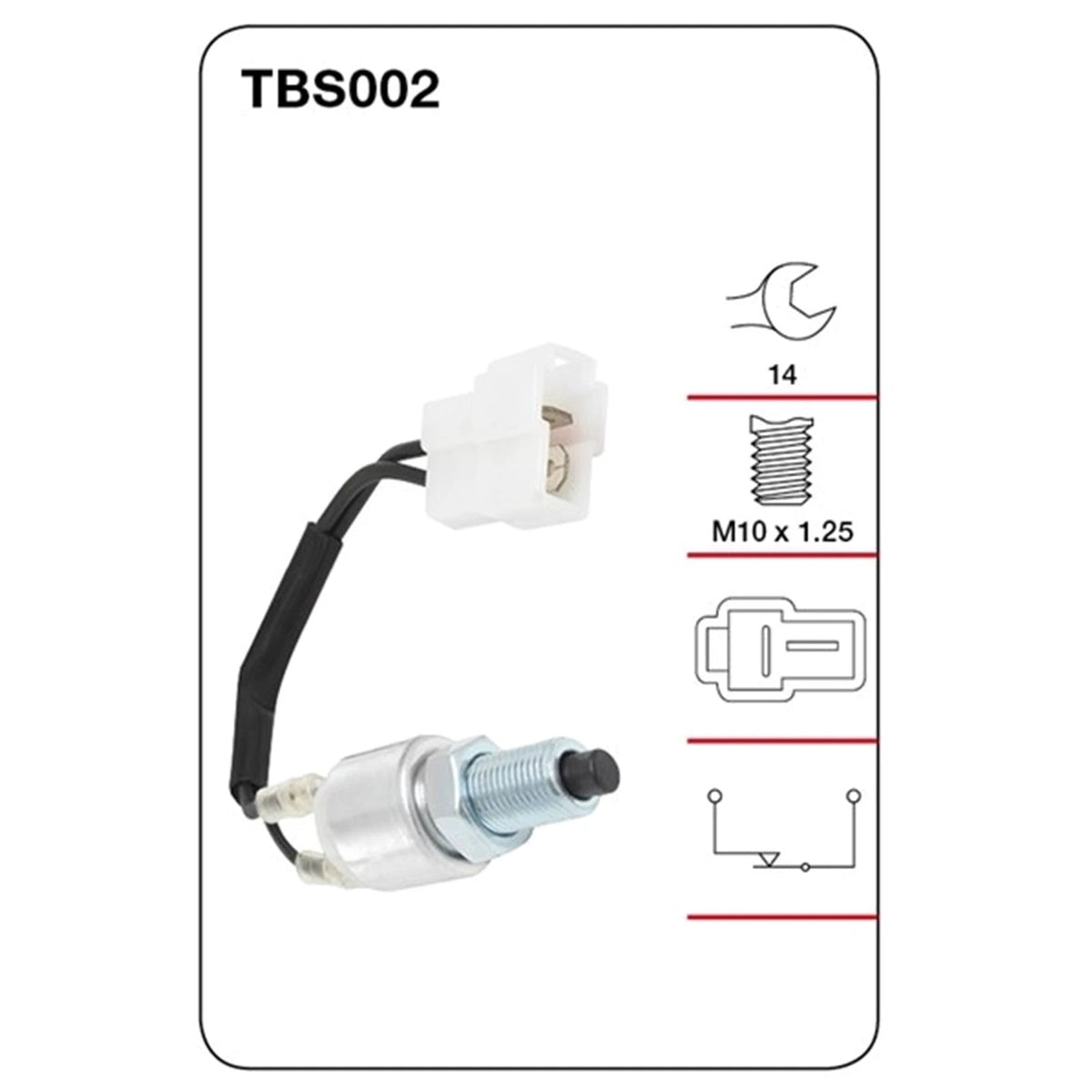Brake Stop Light Switch for Toyota Hiace RZH125 (1989–2003)