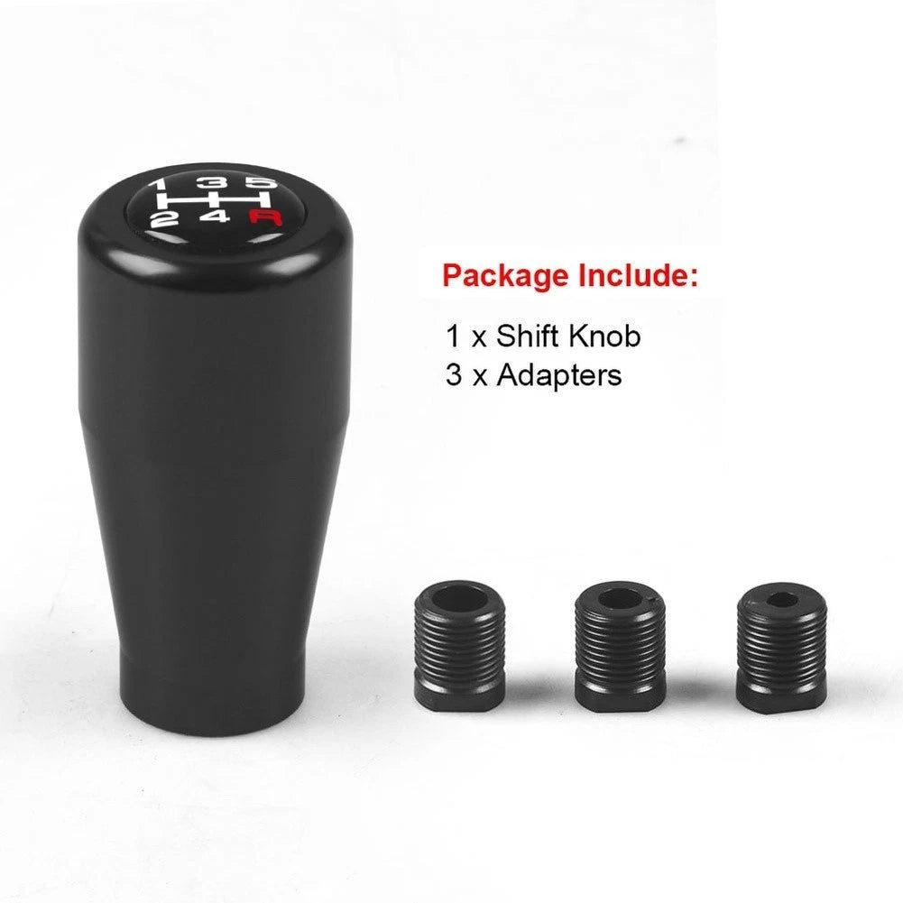 5-Speed Shift Knob for Car Interior (Polished Aluminum)