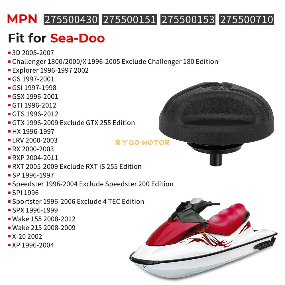 Cap-Fuel for Sea-Doo GS 3D GSX GTX GTI RX RXP RXT SPX XP (1996–2009) 275500430