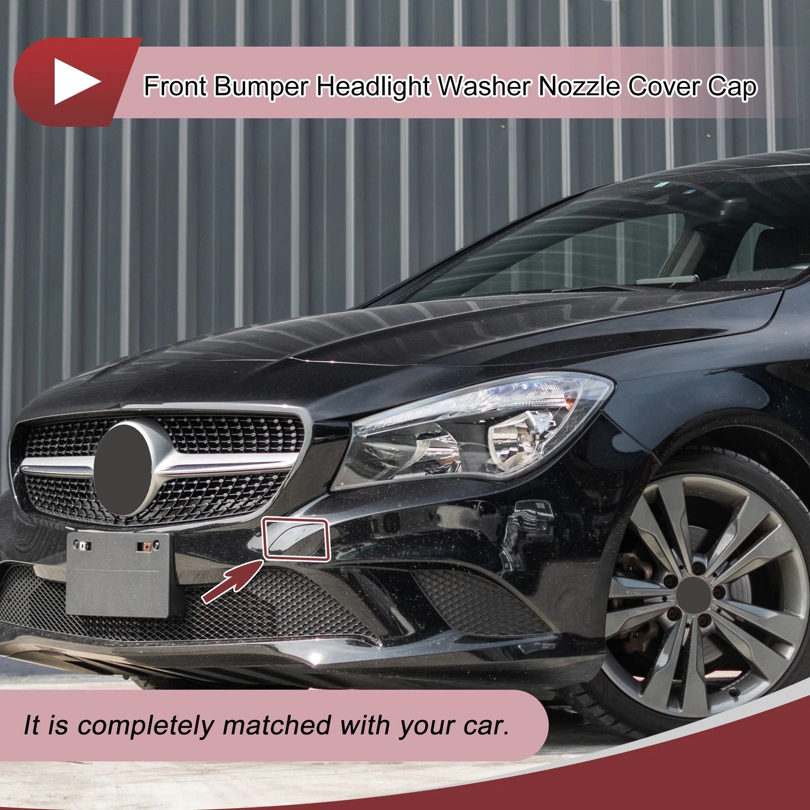 Front Left Bumper Trim Nozzle Cover for Mercedes-Benz CLA250 (2014–2018)