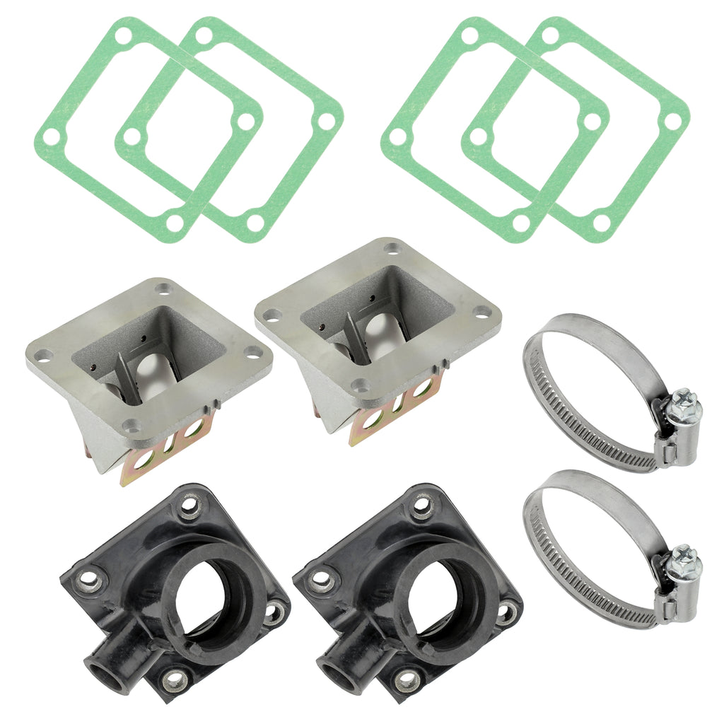 Carburetor Intake Boots Reed Valve 2 Sets for Yamaha Banshee 350 (1987–2006)