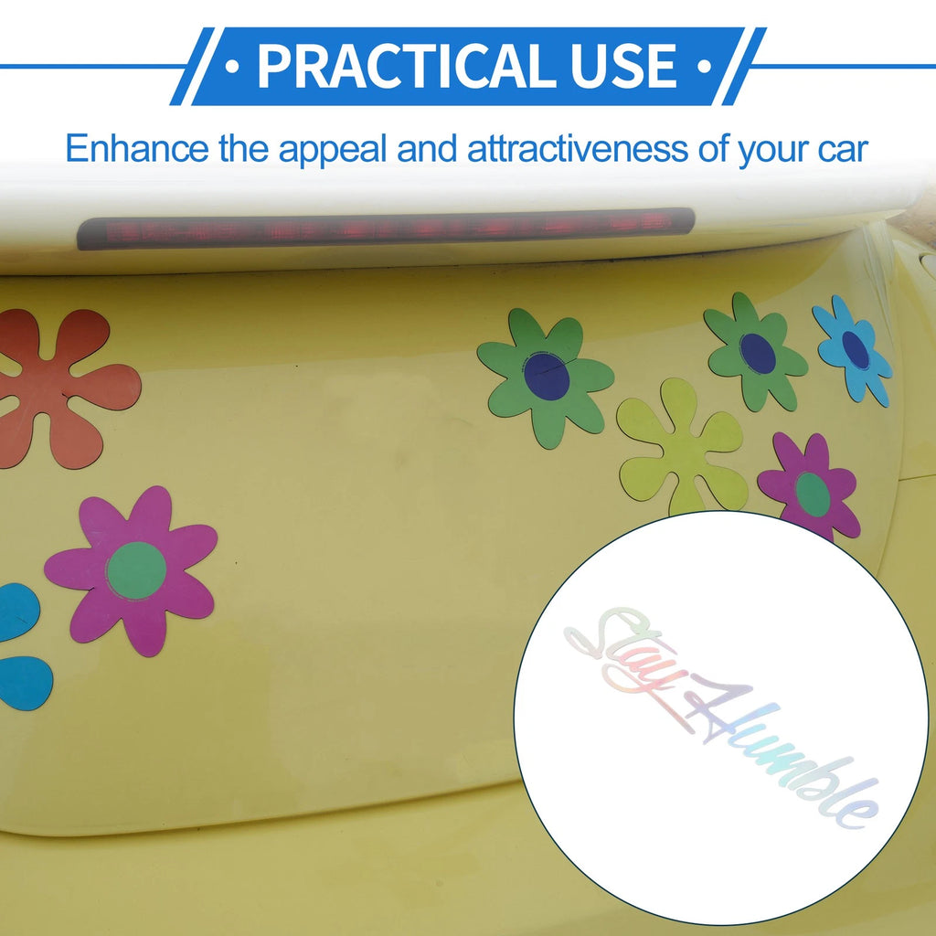 Reflective Bumper Decal for Cars (Personalized, Colorful Gradient)