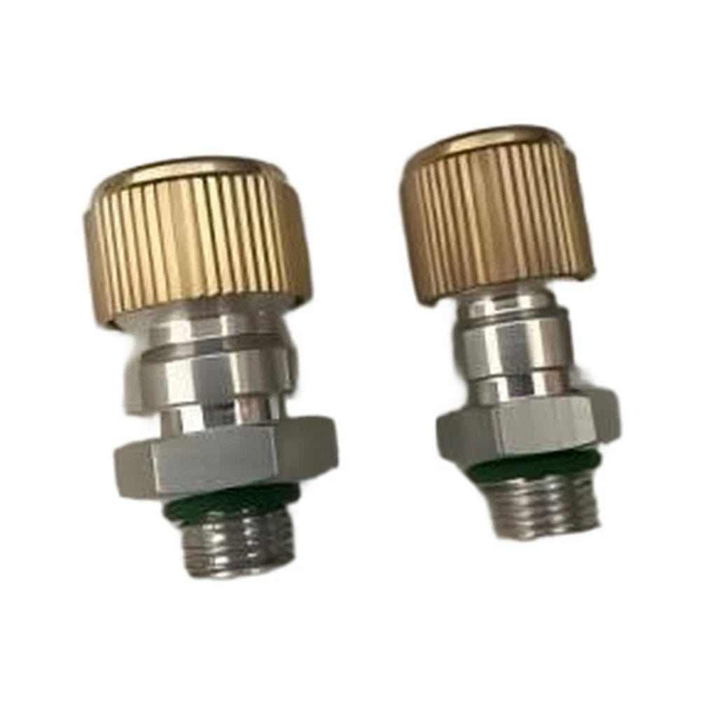 R134a AC Valve Covers for Compatible Vehicles (Metal Construction, Copper End)