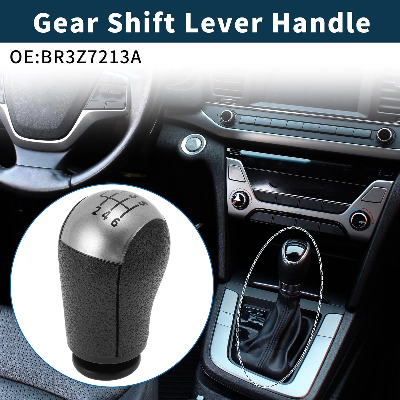 Gear Shift Knob Handle Manual Transmission Replacement for Ford Mustang (2005–2014)