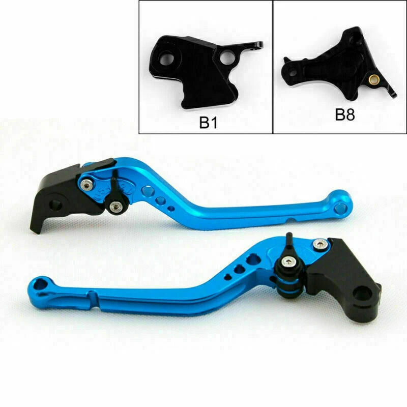 Long Brake Clutch Levers for BMW F800S F800ST F800GS F650GS F800R (2006–2013) Blue T9