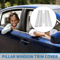 Door Pillar Window Trim Kit 6 Pcs for Lexus ES (2002–2006) Chrome Silver