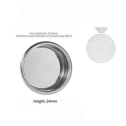 2X 51mm Coffee Filter Basket for Morning Coffee Routine