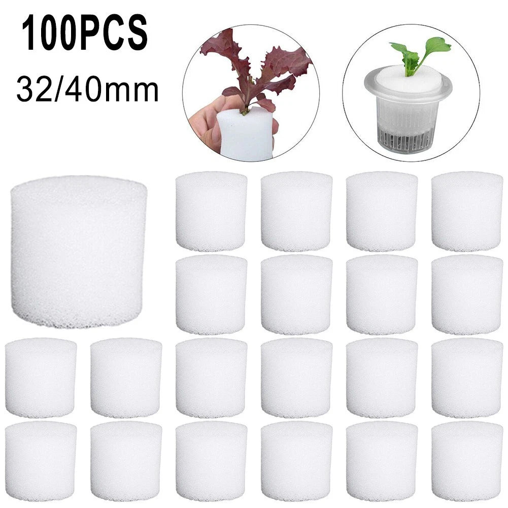100PCS Hydroponics Sponge for Flowerpot Cultivation (30mm x 40mm)