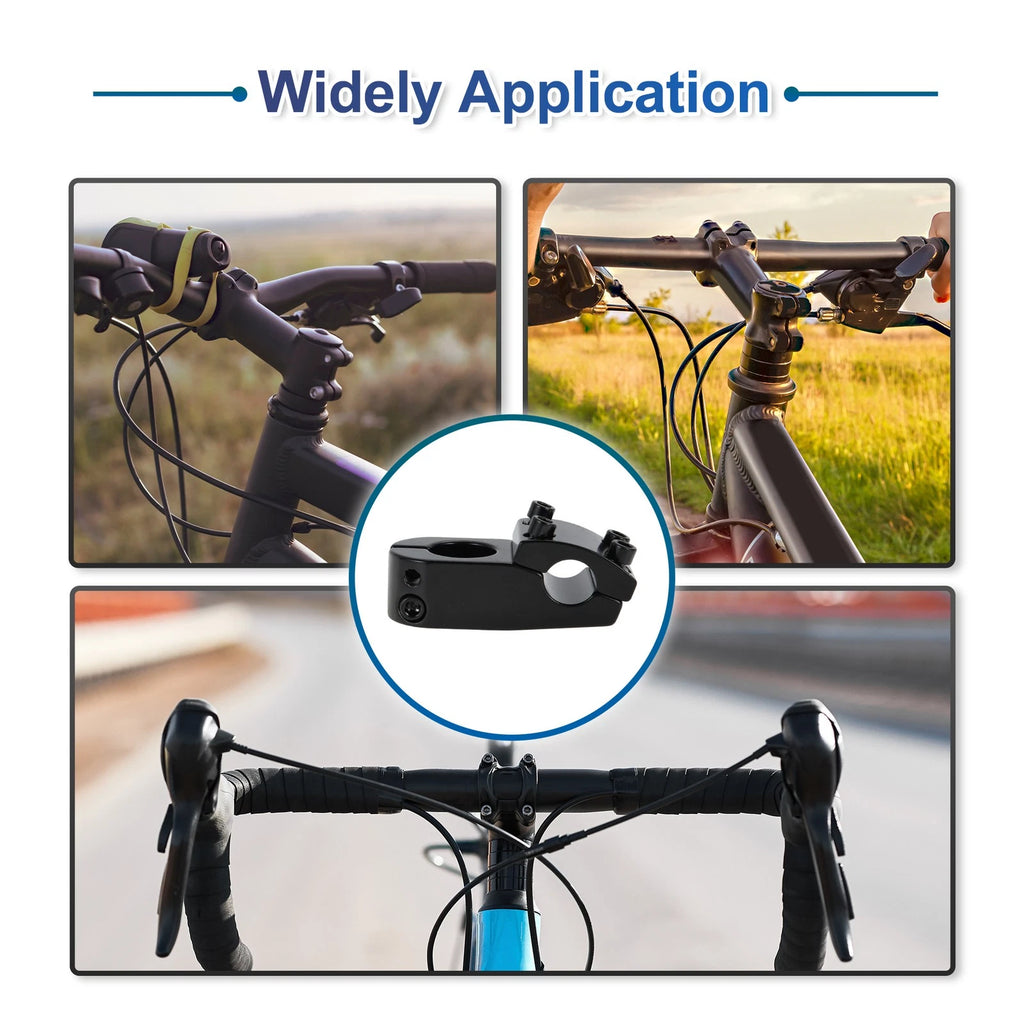 Bike Stem Riser Replacement for 22.2mm Handlebar Bicycle Height Increase Metal (Adjustable)