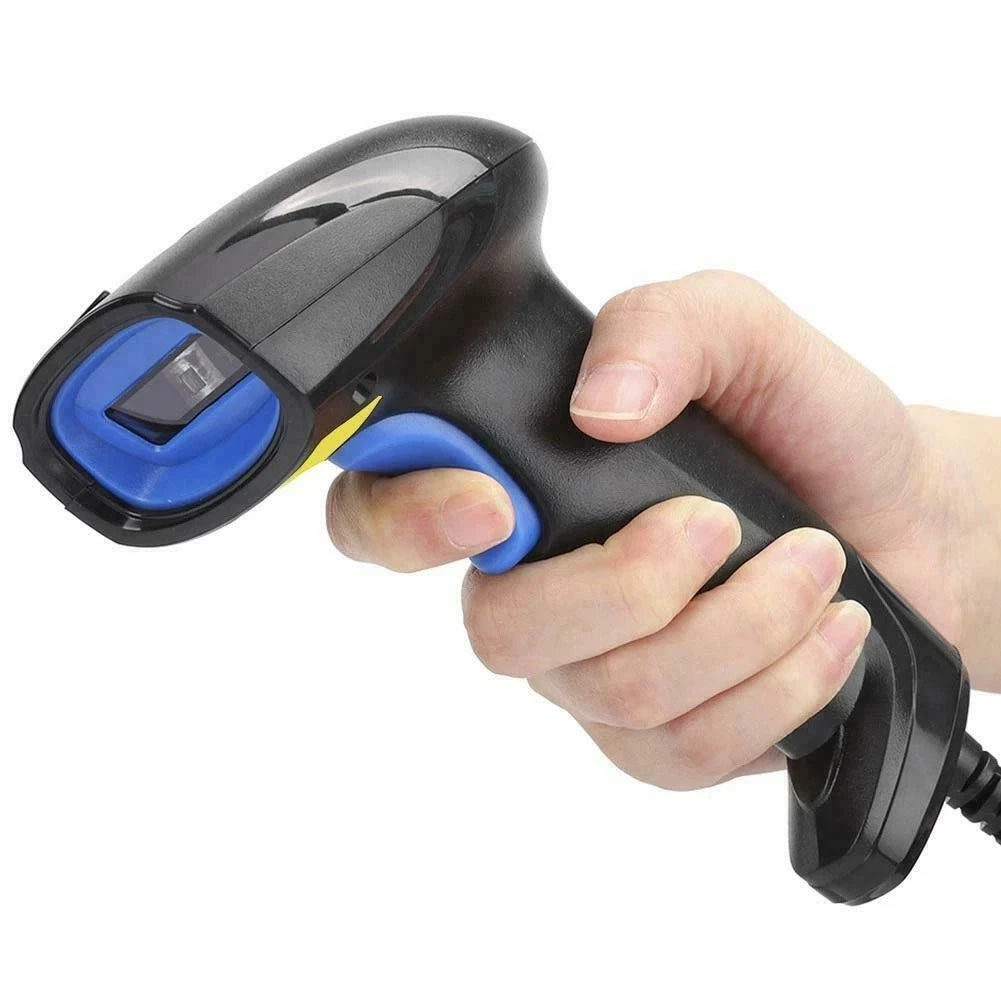 1D Barcode Scanner with Stand for POS (Supports UPC A, EAN 13)