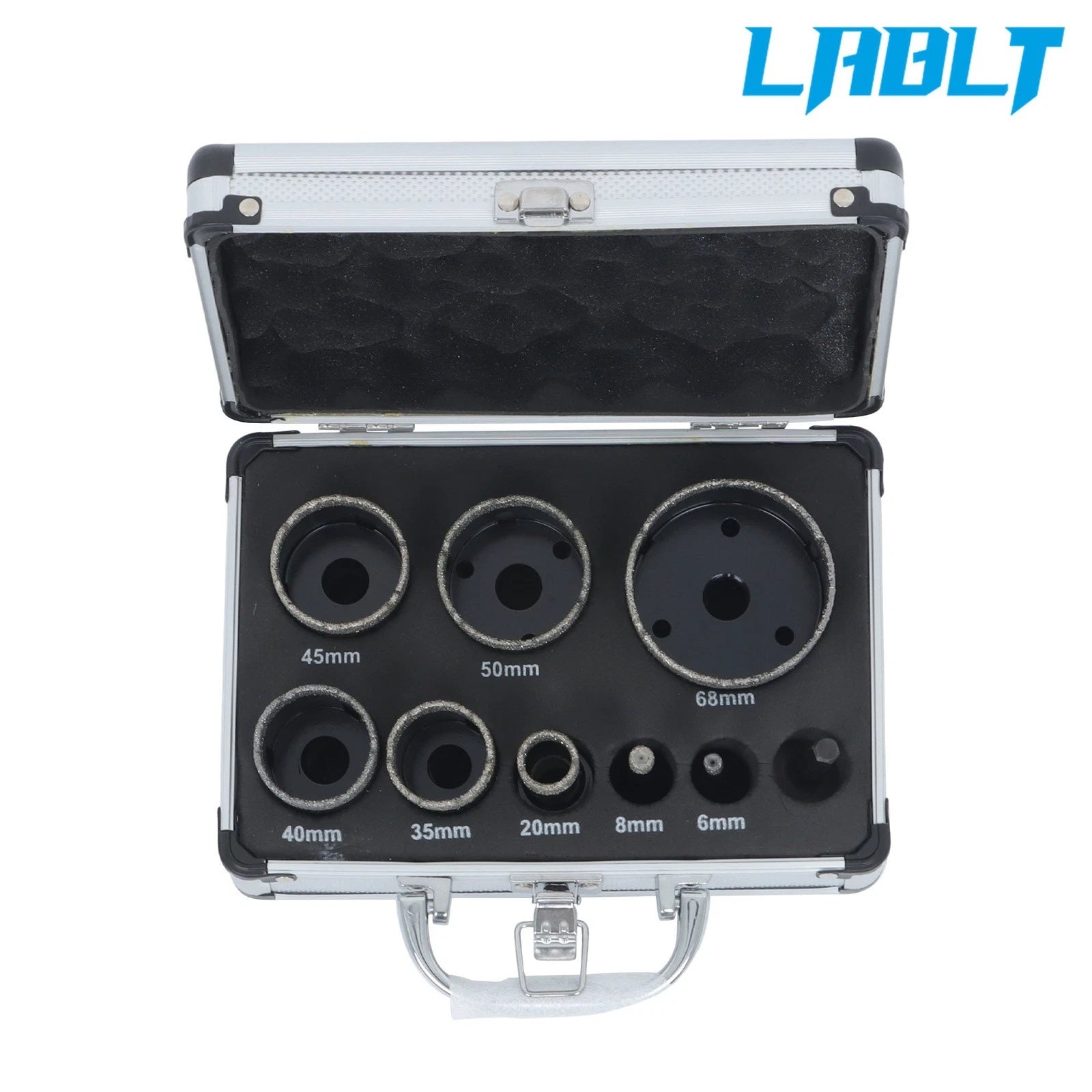 9pcs Diamond Drilling Bit Set for Ceramic Granite Hole Saw Cutter Tool