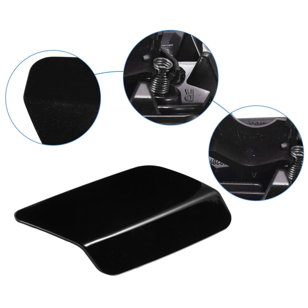 Front Right Headlight Washer Nozzle Cover Cap Black for BMW 328i (2011–2013)