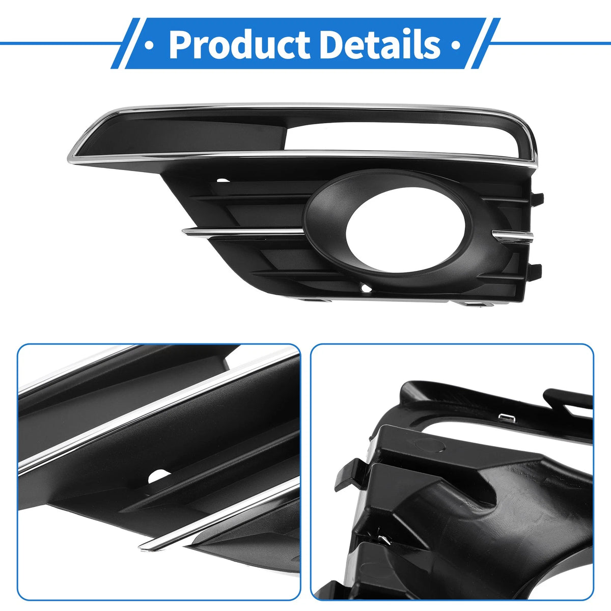 1pc Fog Light Grill for Volkswagen Beetle (2016–2019) No.5C5854661J