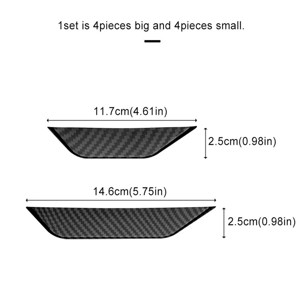 8pcs Car Bumper Lip Protector Universal Diffuser Spoiler Splitter Wing Guard