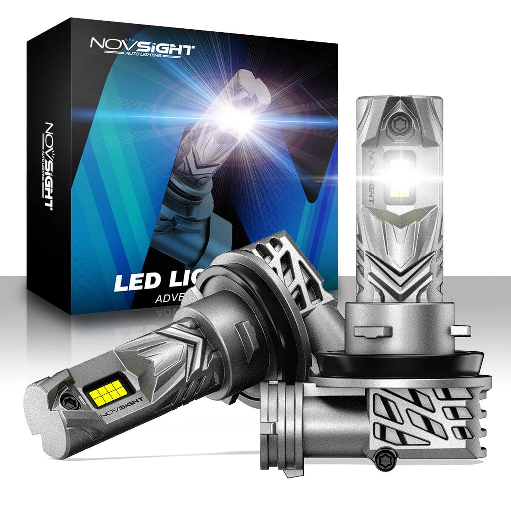 2X NOVSIGHT 9005 H11 LED Headlight Bulbs Conversion Kit for