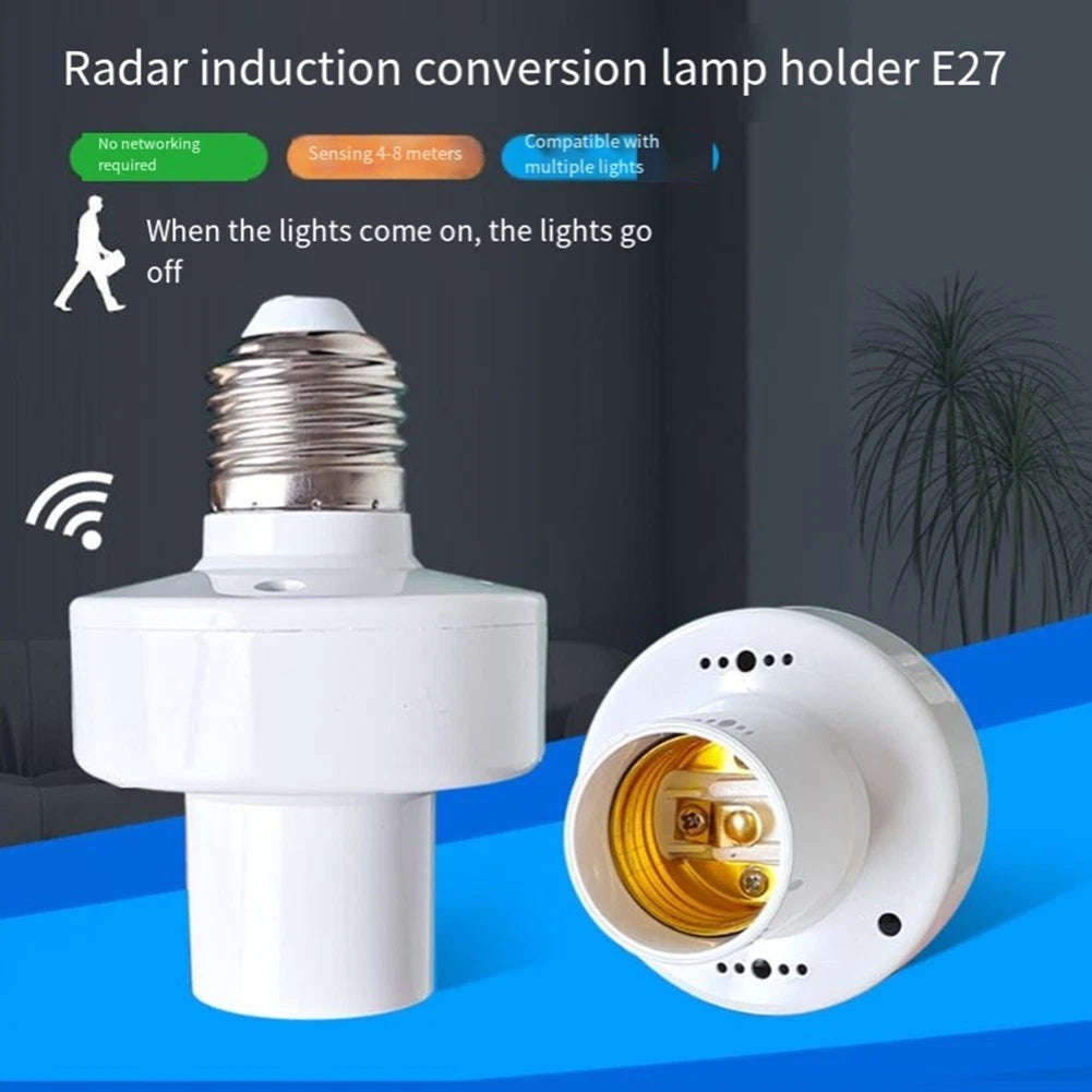 Motion Activated Light Socket for E27 Bulbs