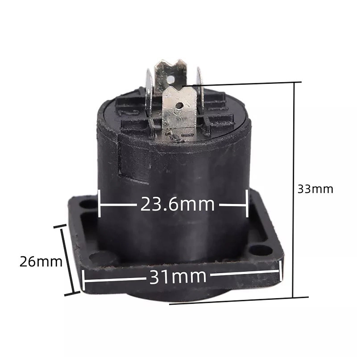 10x Speakon 4-Pin Female Jack Connector for Audio Cable Panel