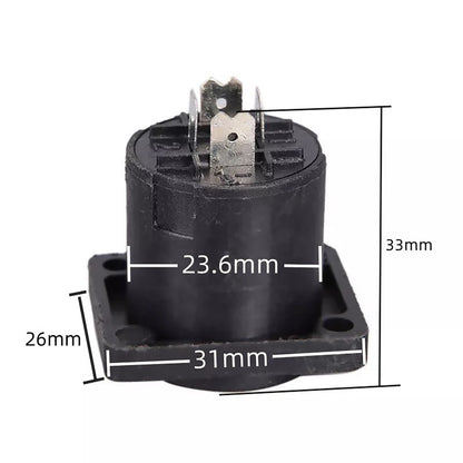 10x Speakon 4-Pin Female Jack Connector for Audio Cable Panel