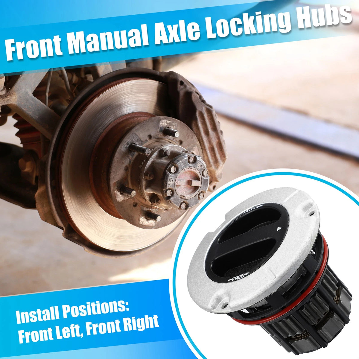 Manual Wheel Locking Hub for Ford F250 F350 Super Duty (2005–2022)
